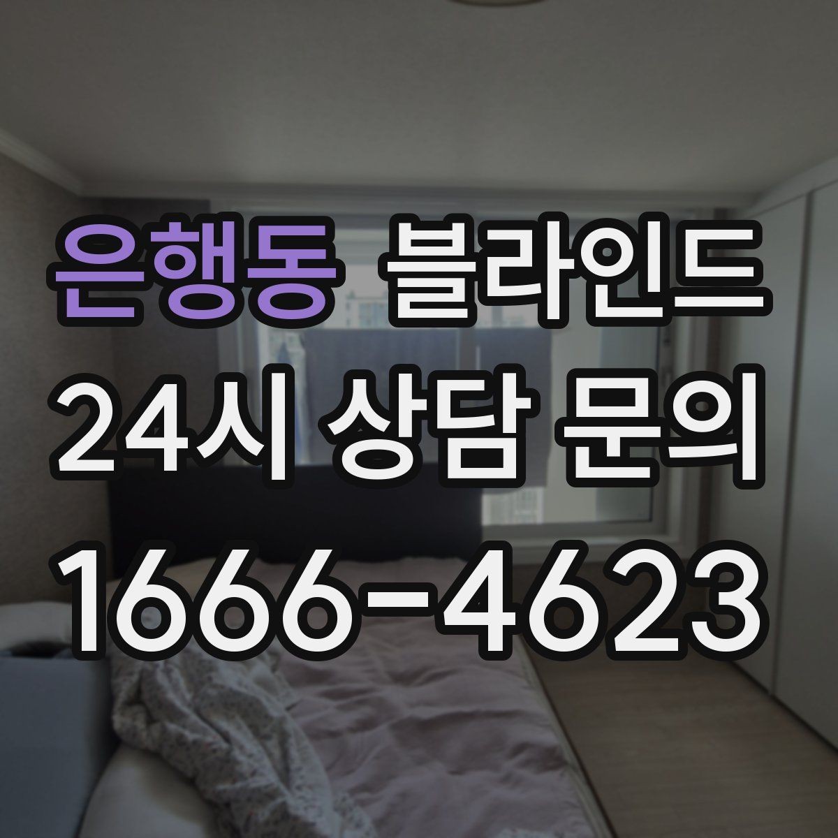 은행동 블라인드 교체 시기와 관리 방법
