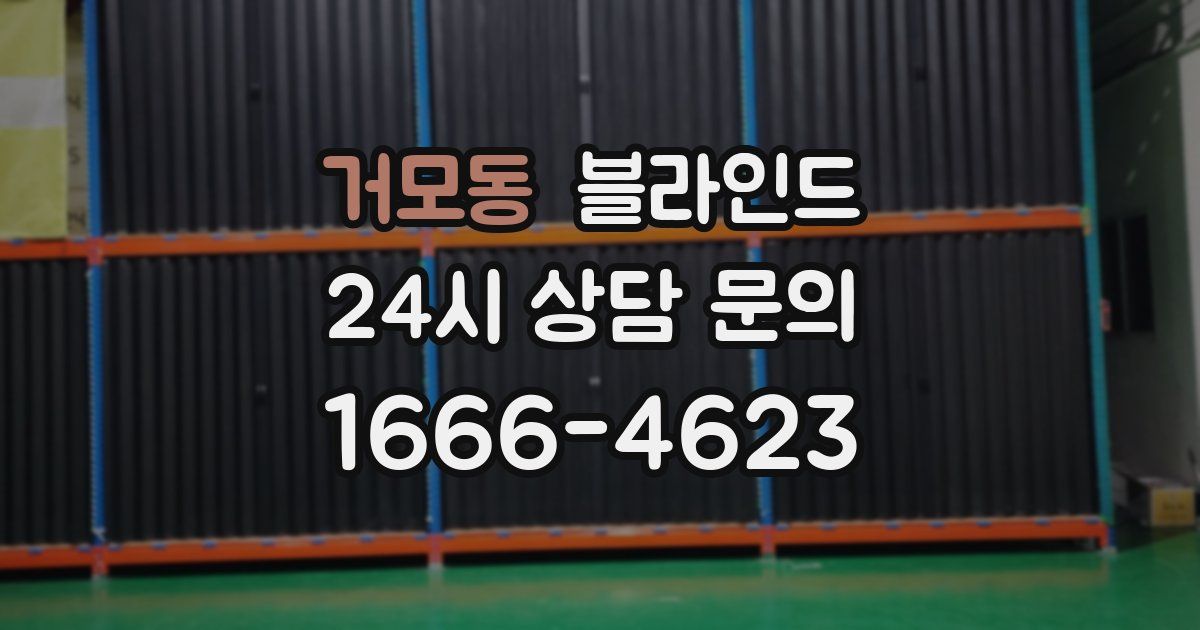 거모동 블라인드
