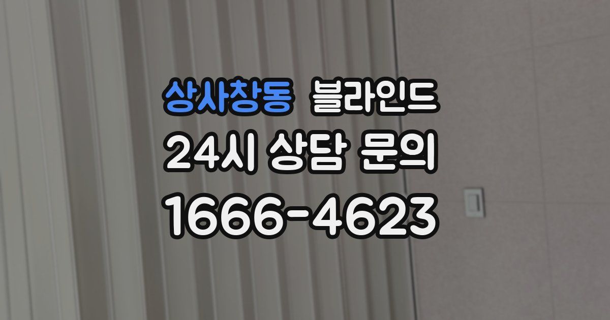 상사창동 블라인드