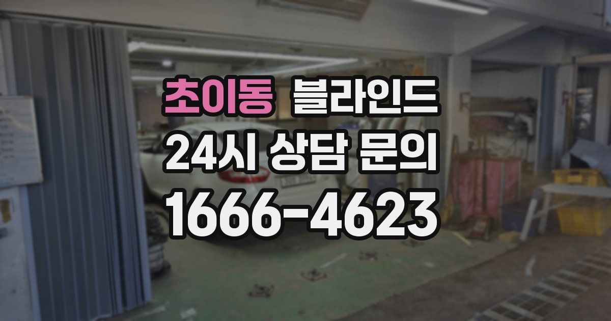 초이동 블라인드