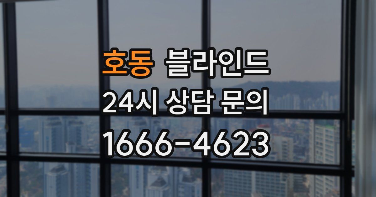 호동 블라인드