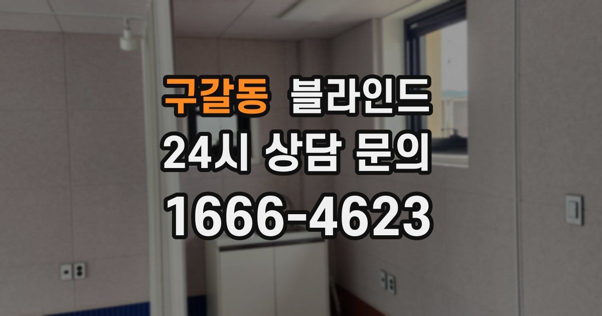 구갈동 블라인드