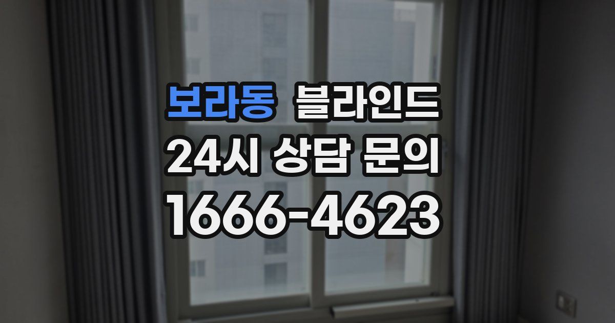 보라동 블라인드