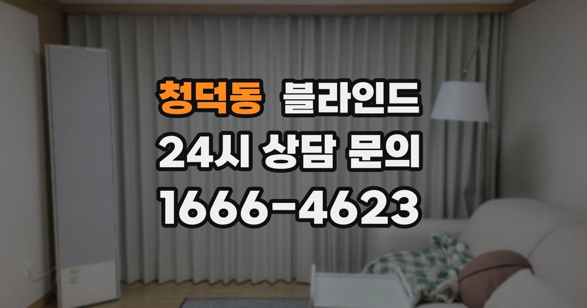 청덕동 블라인드