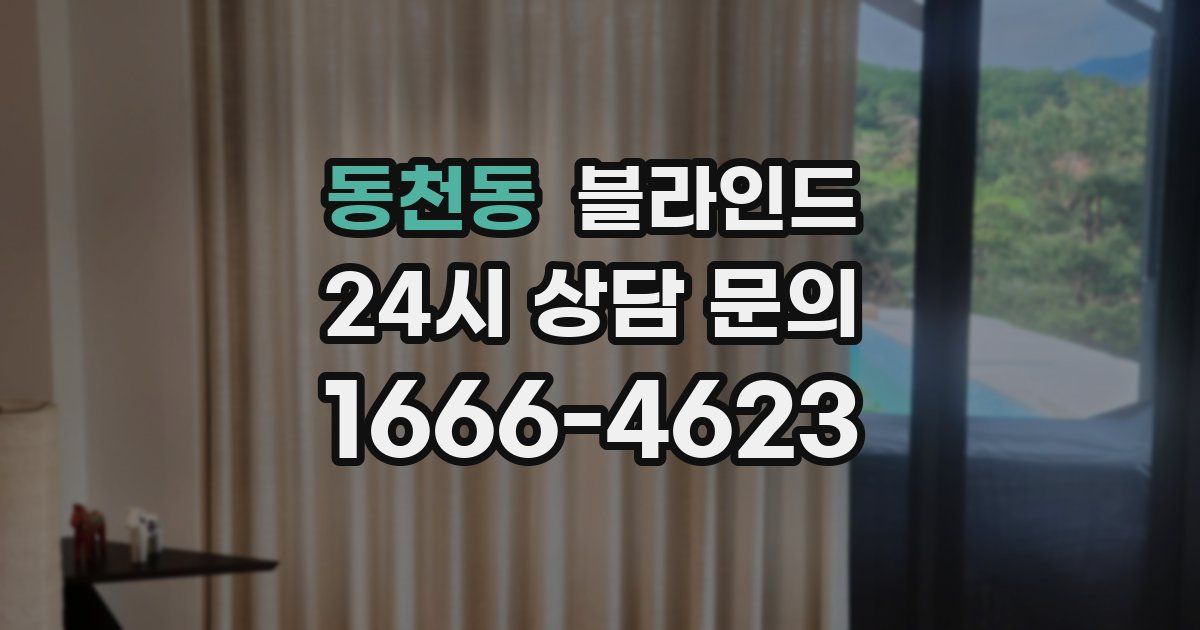 동천동 블라인드