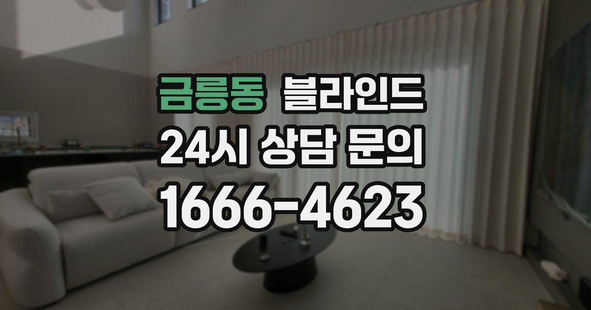 금릉동 블라인드