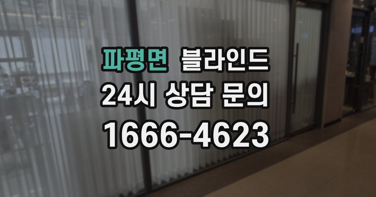 파평면 블라인드