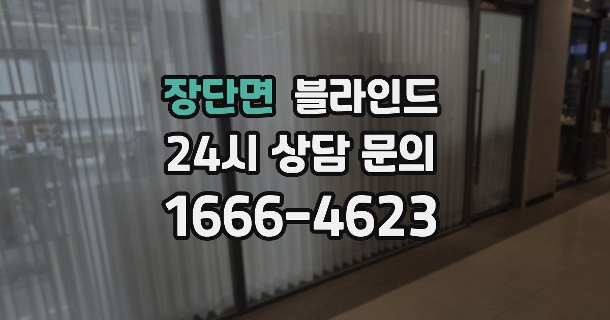 장단면 블라인드