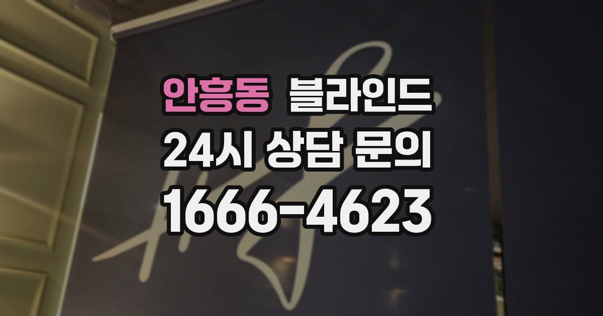 안흥동 블라인드