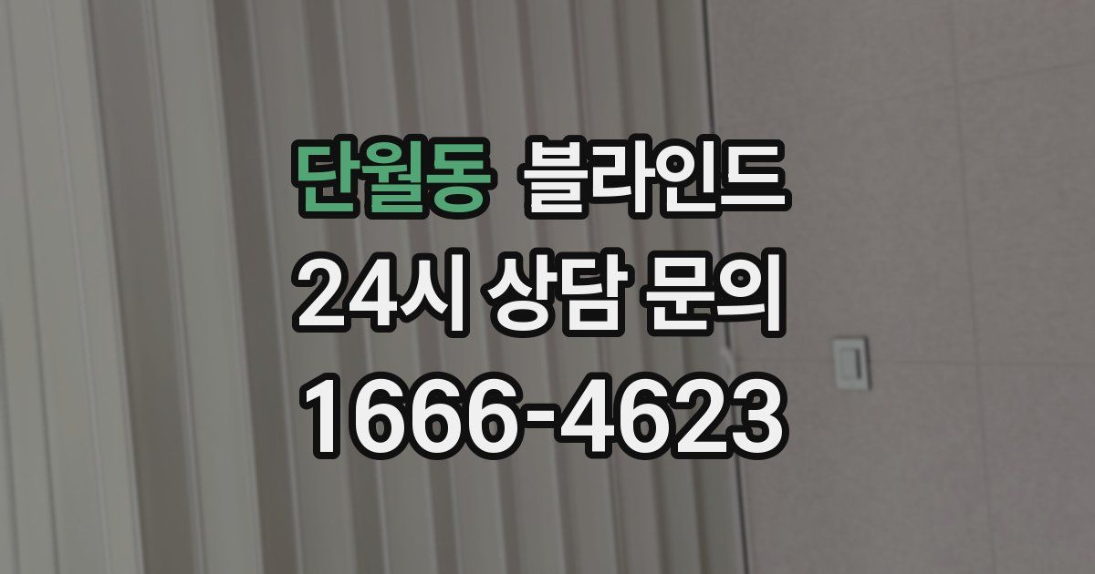 단월동 블라인드