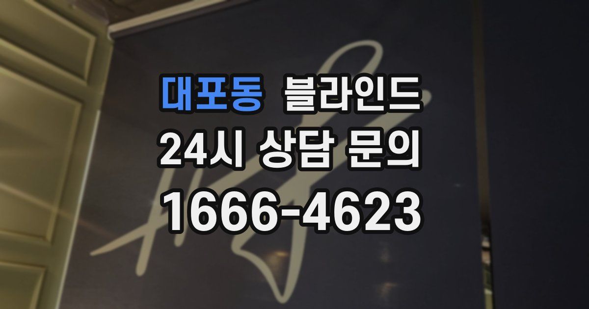 대포동 블라인드