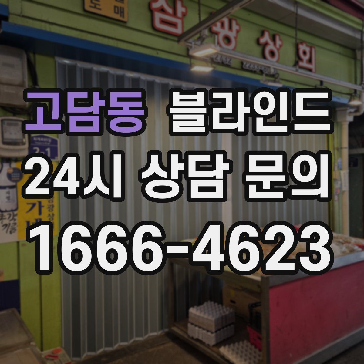 고담동 블라인드