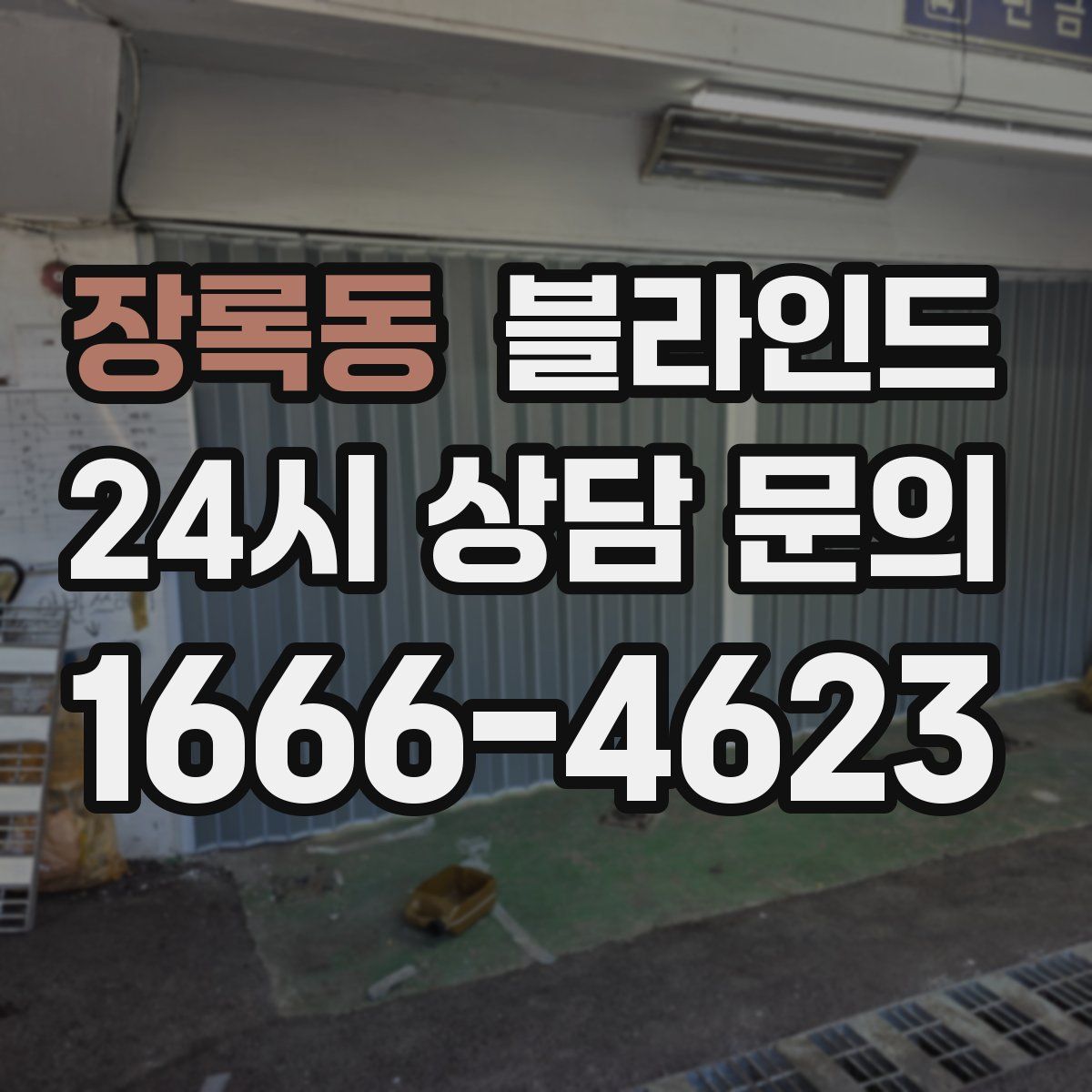 장록동 블라인드