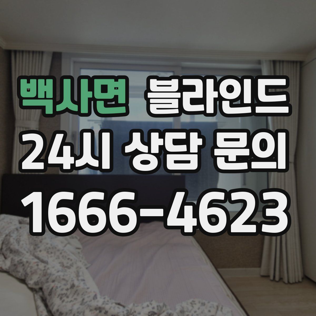 백사면 블라인드