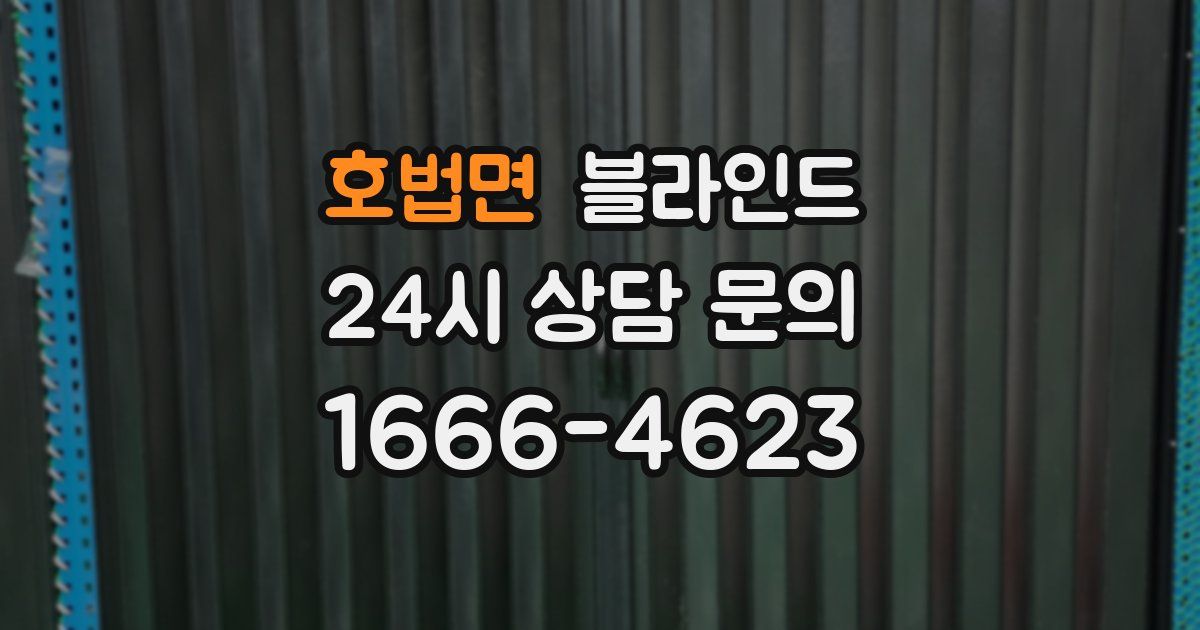 호법면 블라인드