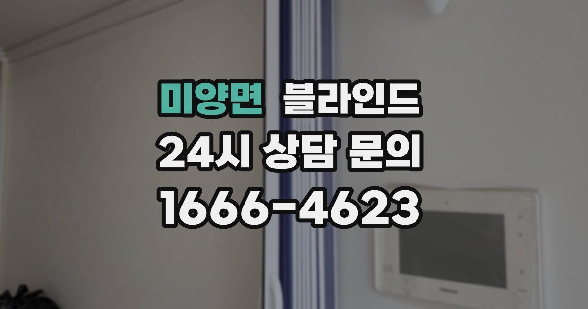 미양면 블라인드
