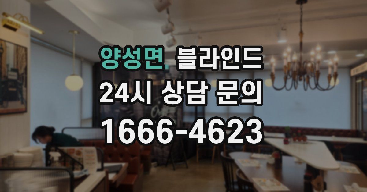 양성면 블라인드