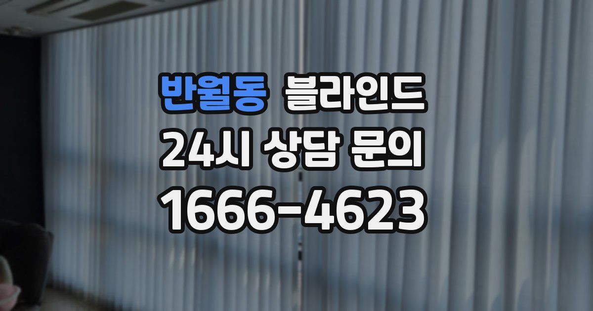 반월동 블라인드