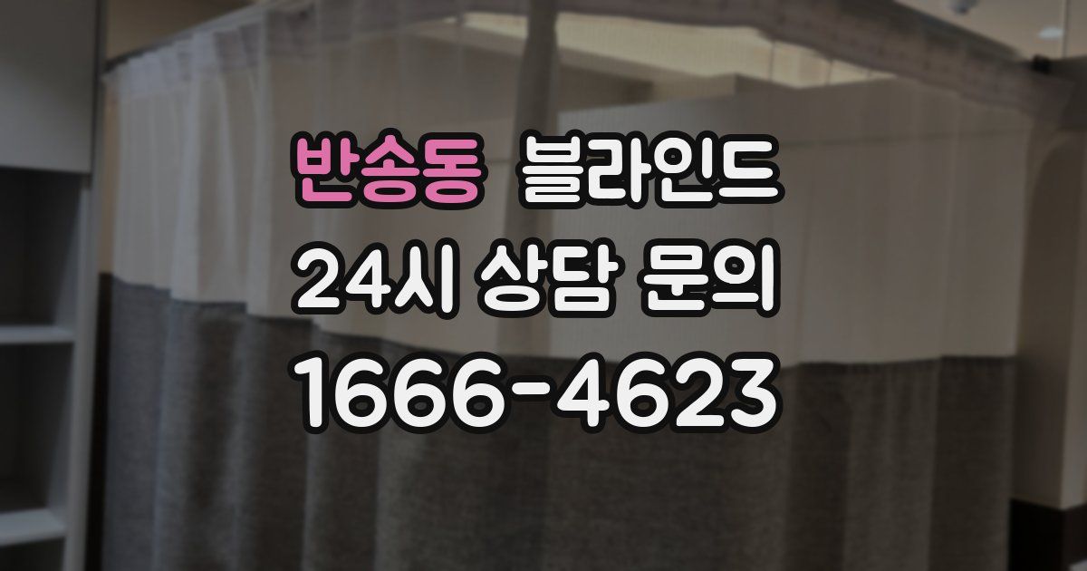 반송동 블라인드