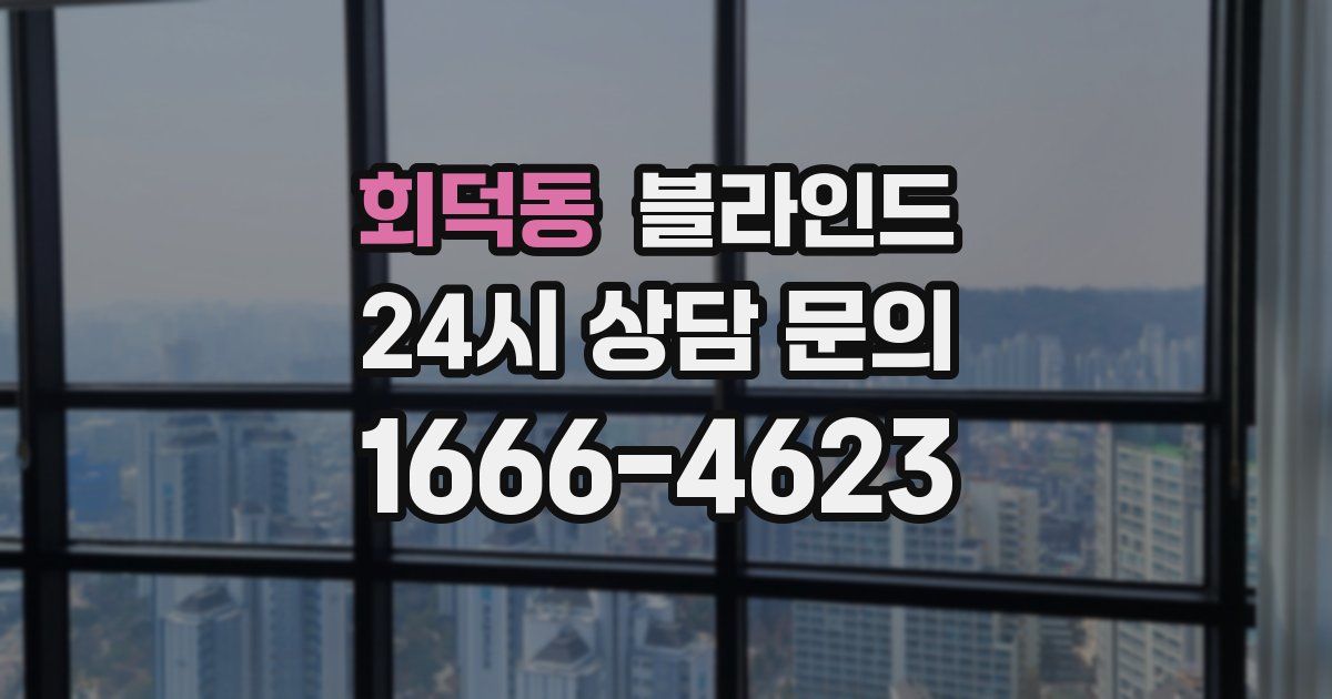 회덕동 블라인드
