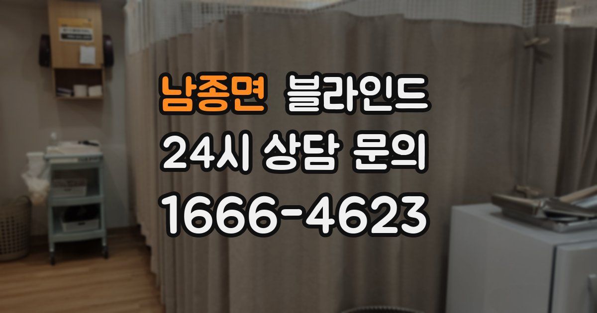 남종면 블라인드