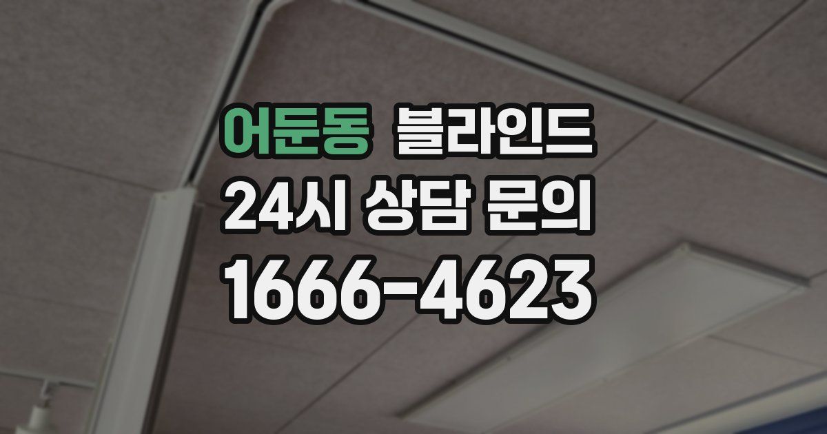 어둔동 블라인드