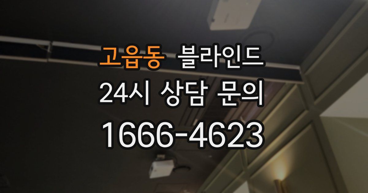 고읍동 블라인드