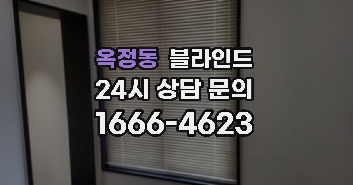 옥정동 블라인드