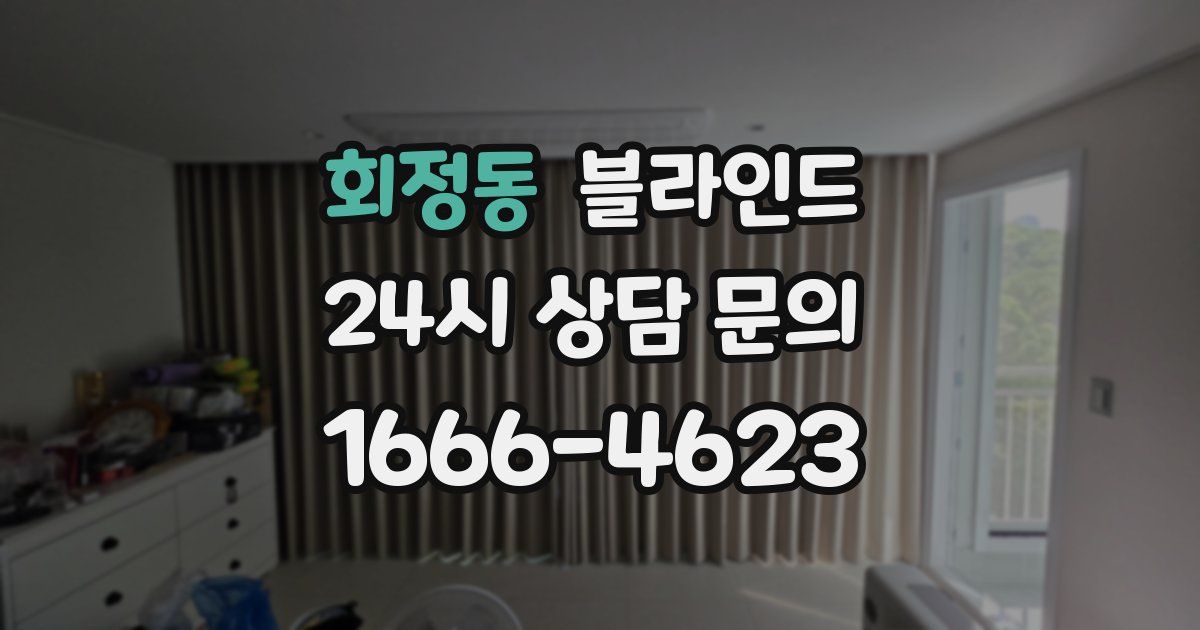 회정동 블라인드