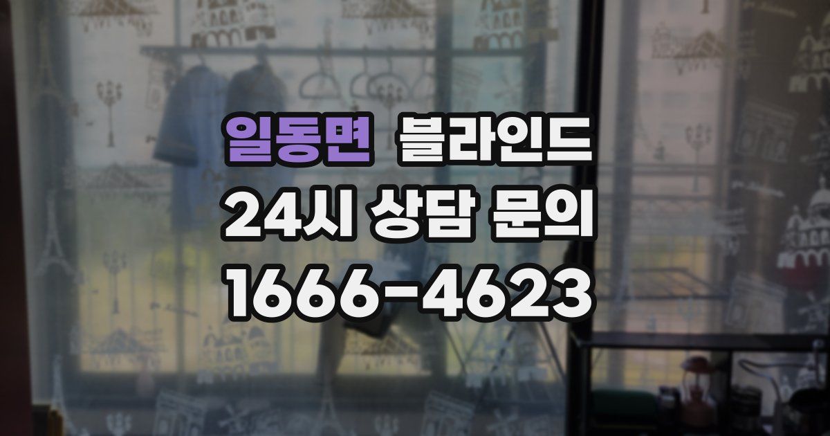 일동면 블라인드
