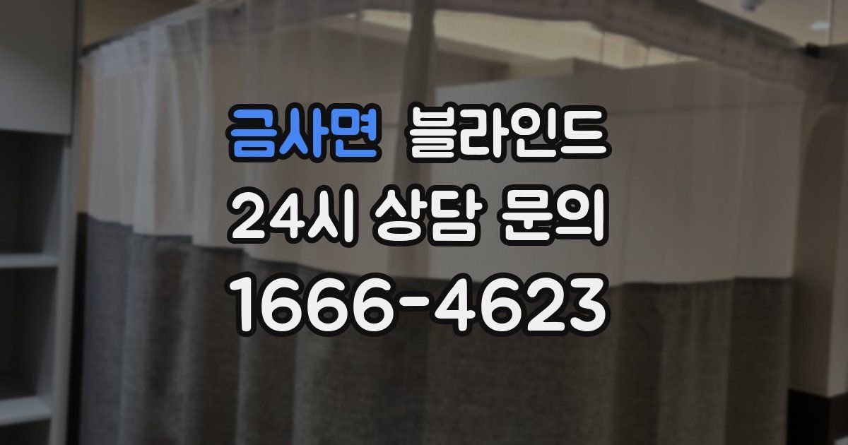 금사면 블라인드
