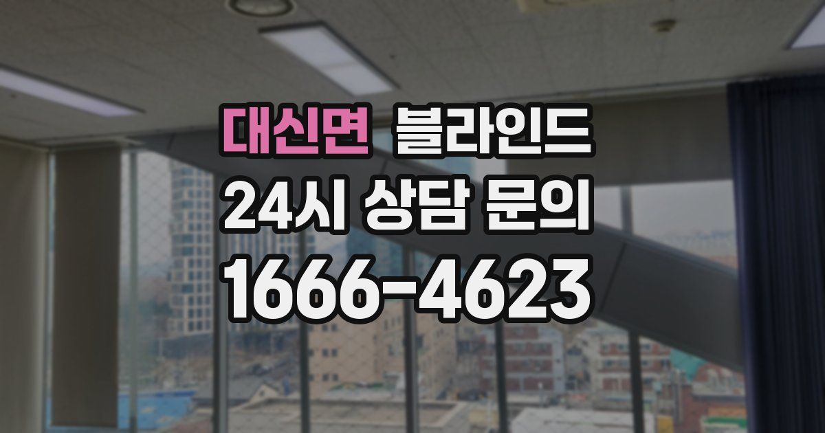 대신면 블라인드