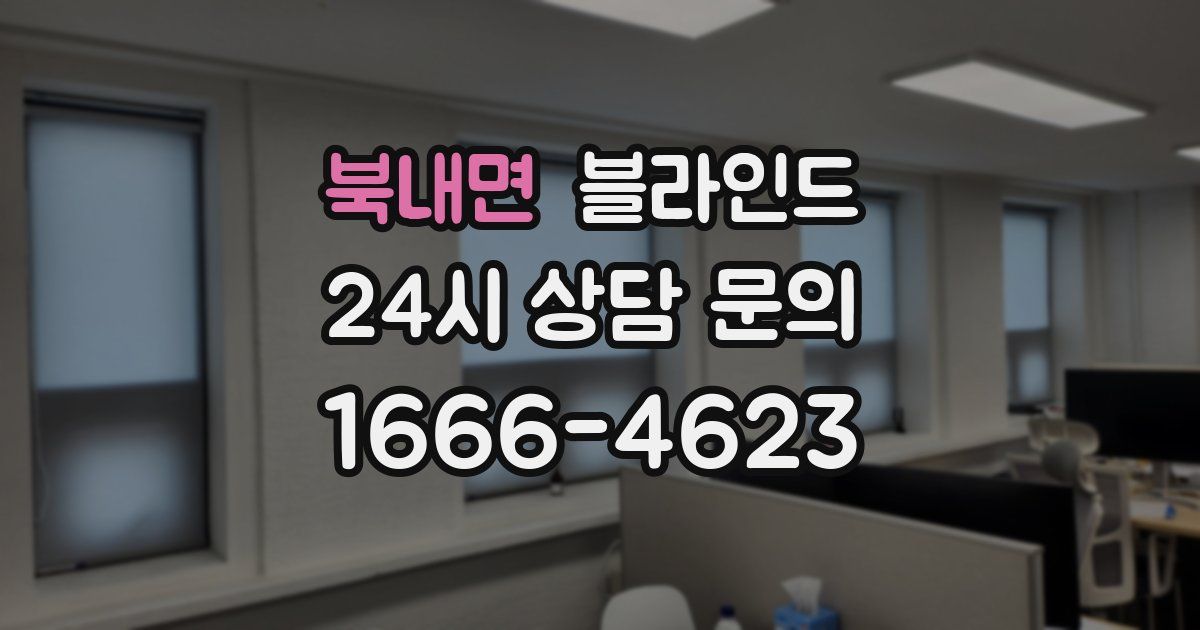 북내면 블라인드