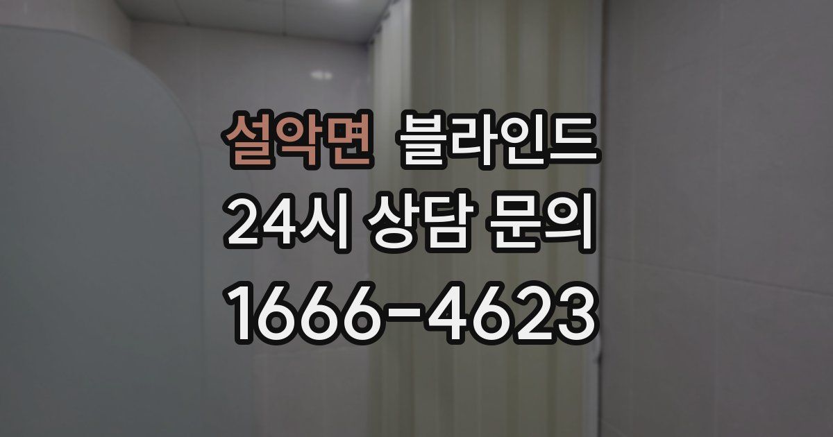 설악면 블라인드