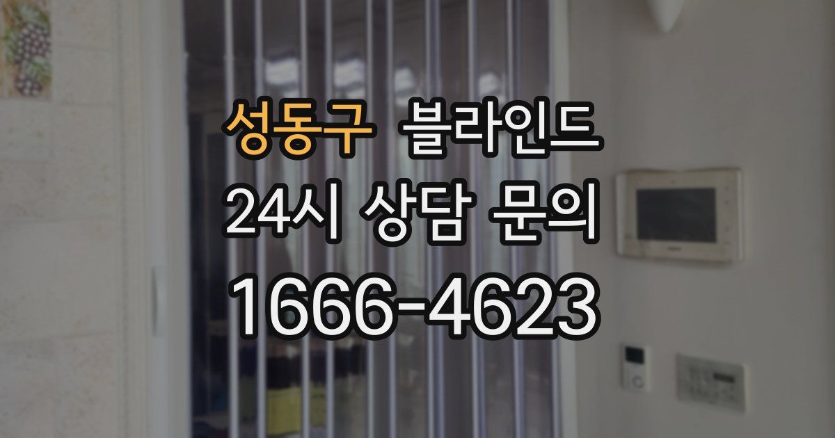 성동구 블라인드