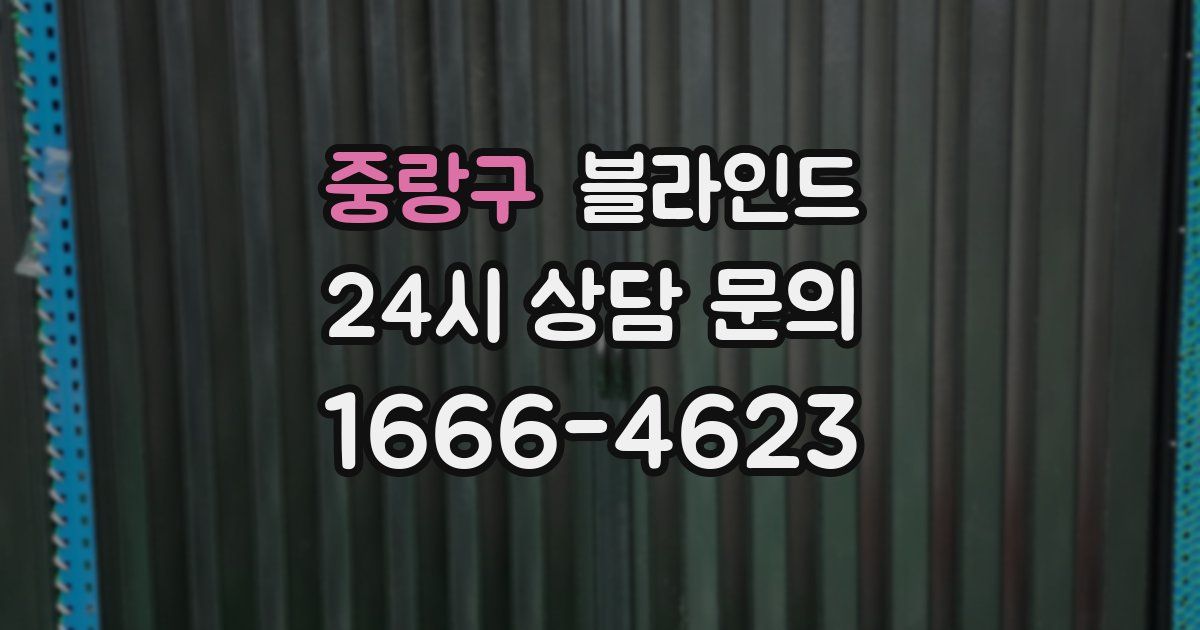 중랑구 블라인드