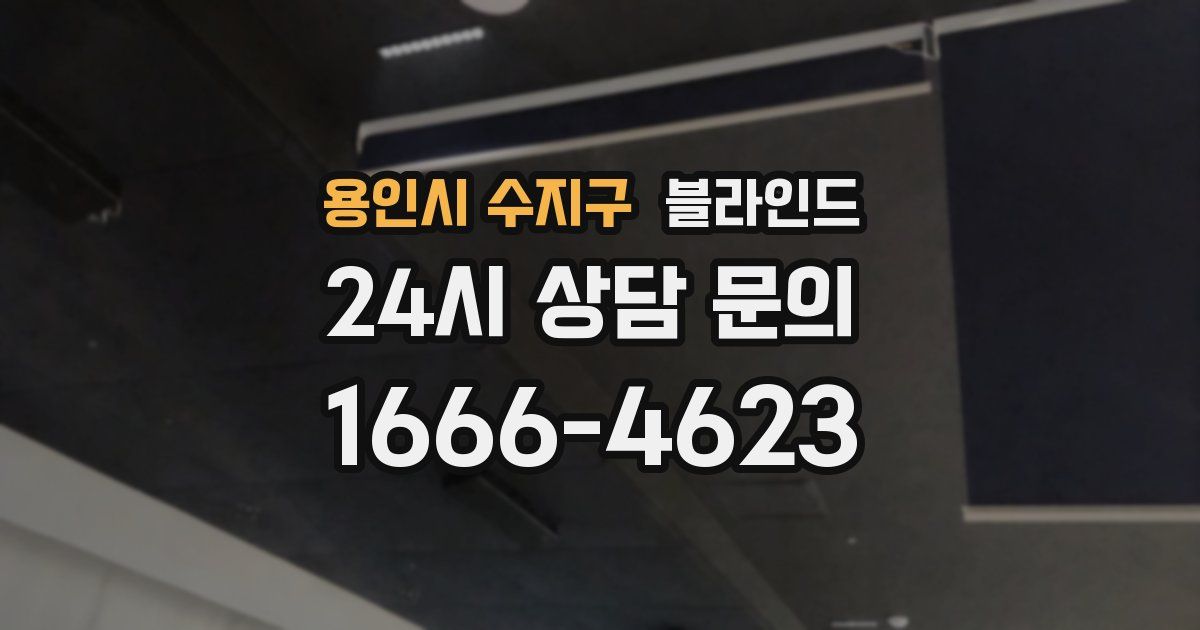 용인시 수지구 블라인드
