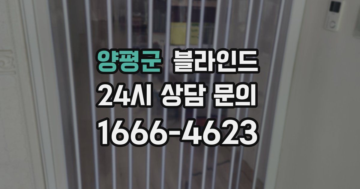 양평군 블라인드