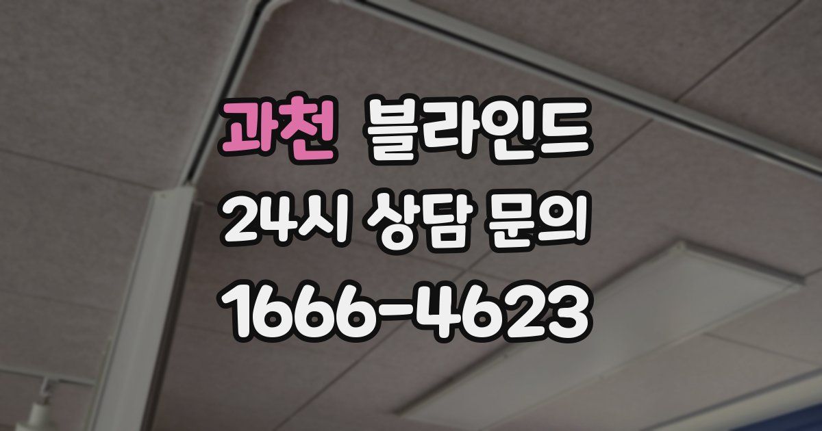 과천 블라인드