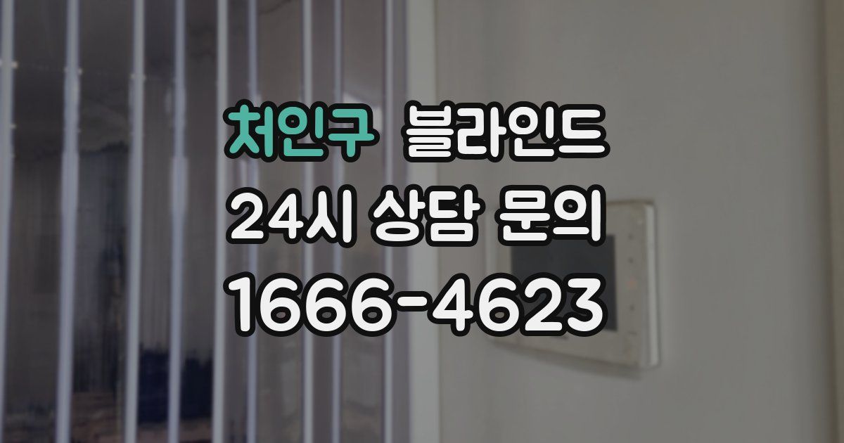 처인구 블라인드