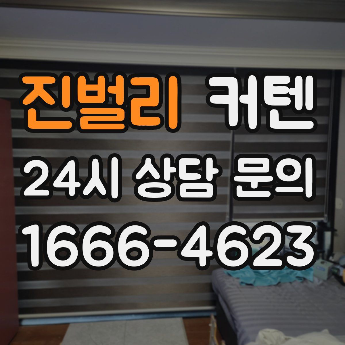 진벌리 커텐