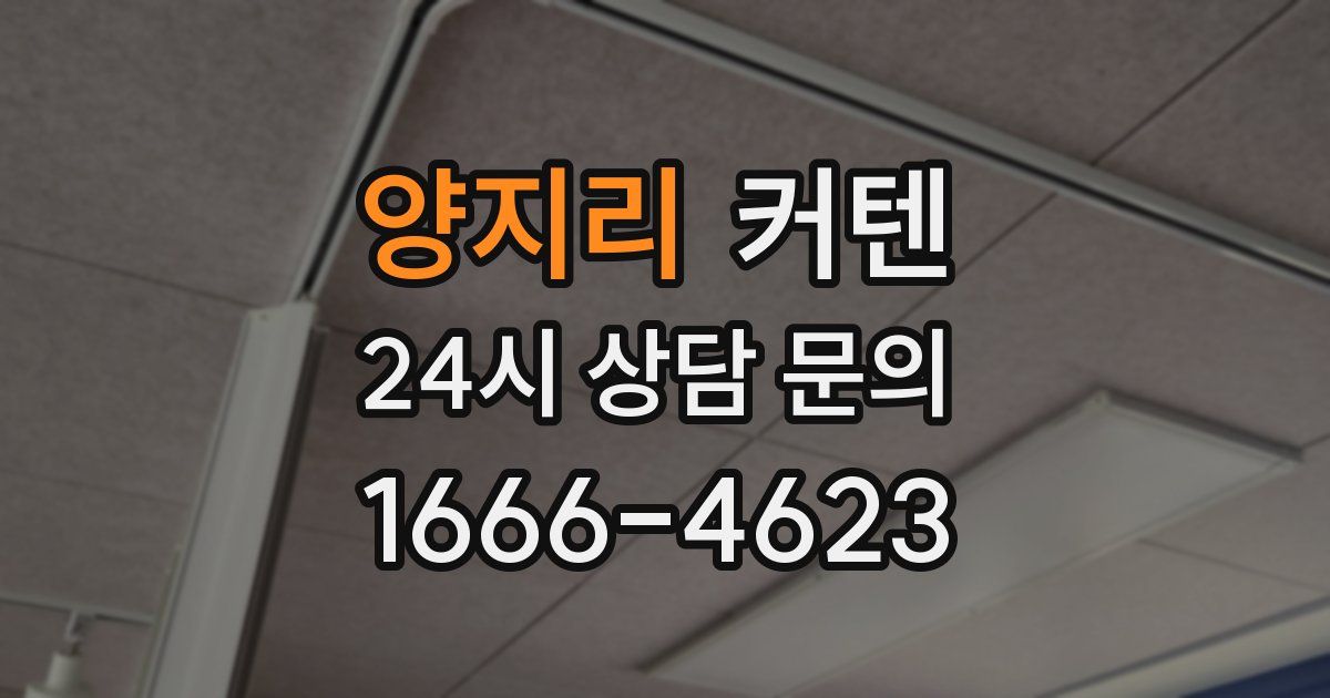 양지리 커텐