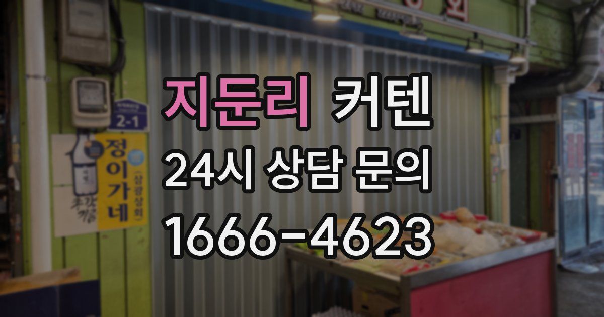 지둔리 커텐