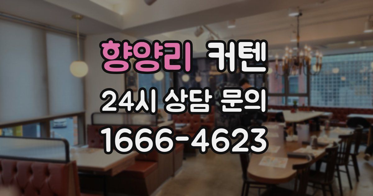 향양리 커텐