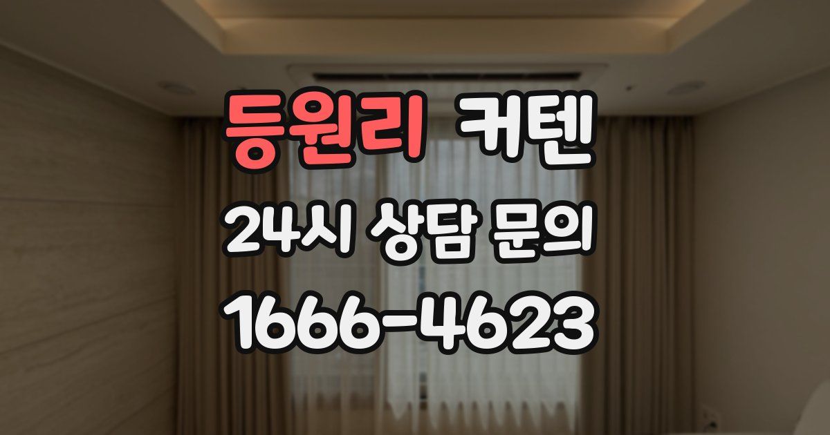 등원리 커텐