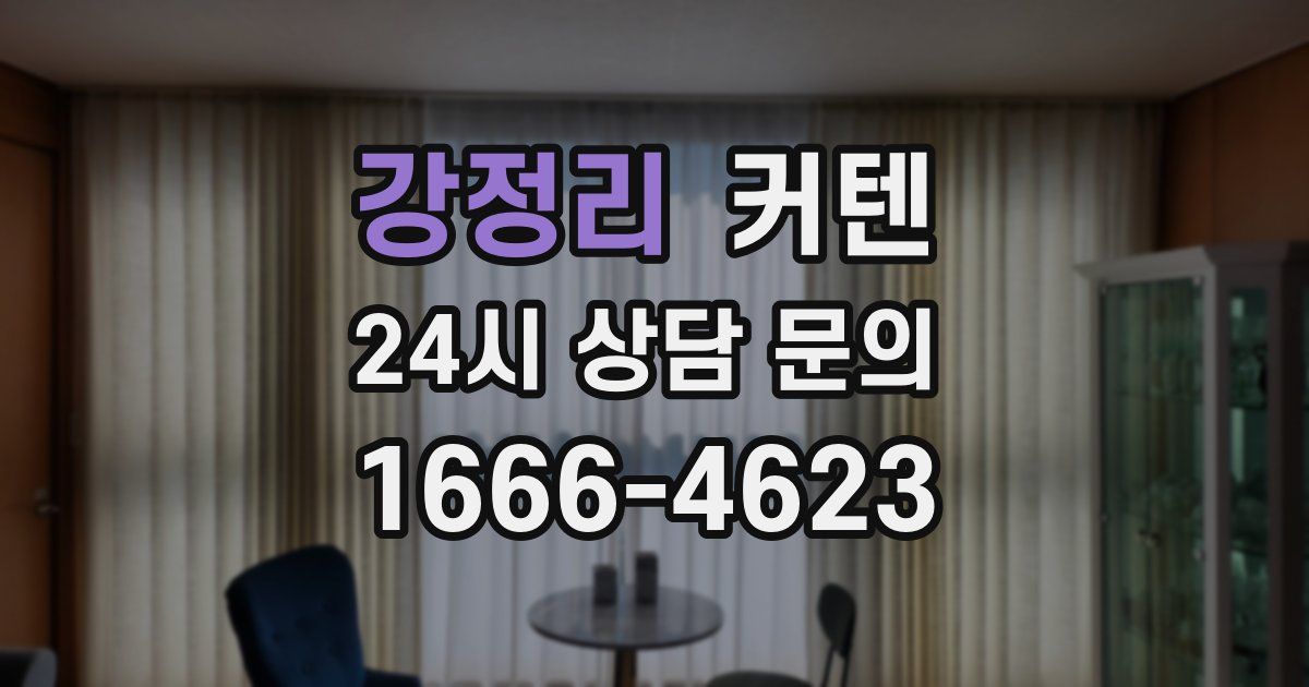 강정리 커텐