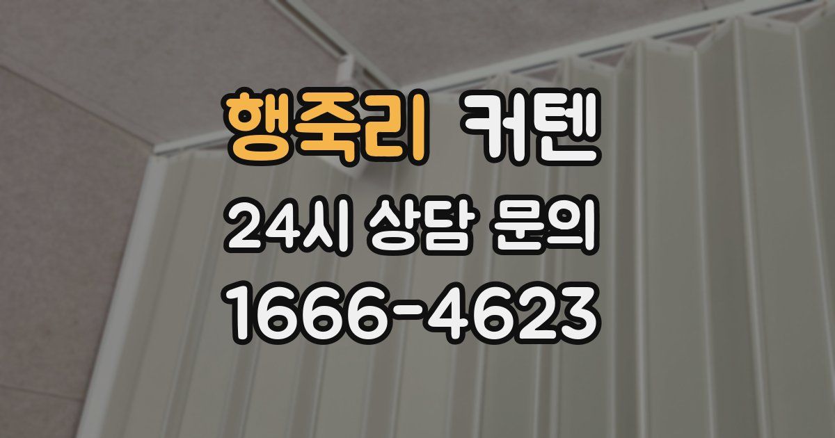 행죽리 커텐