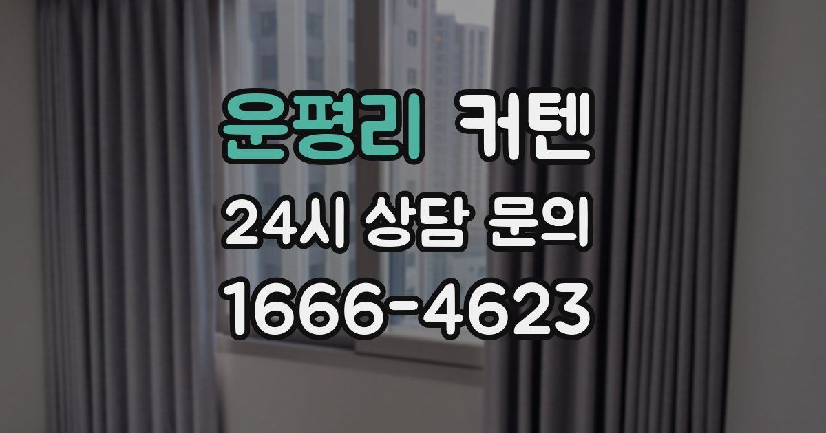 운평리 커텐