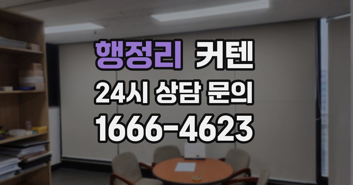 행정리 커텐