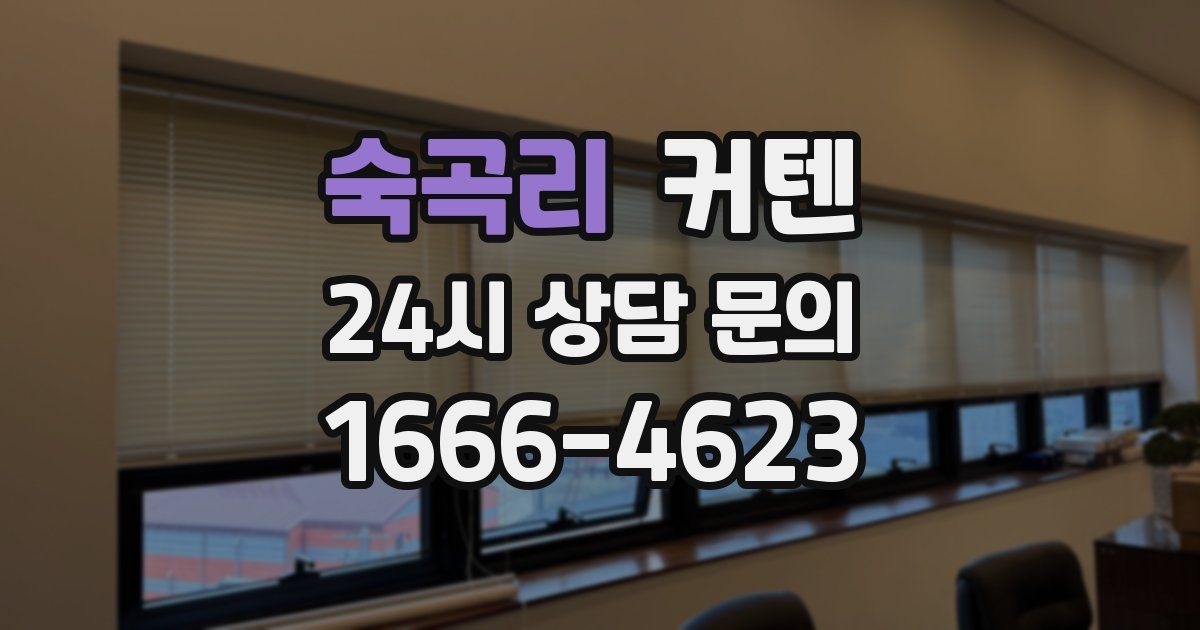 숙곡리 커텐